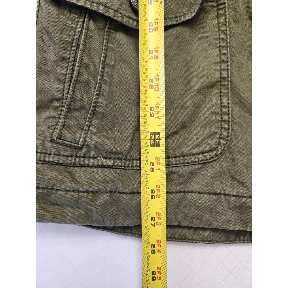 American Eagle Outfitters Jacket Womens Medium Green Hooded Sherpa Lined Parka - Picture 8 of 15